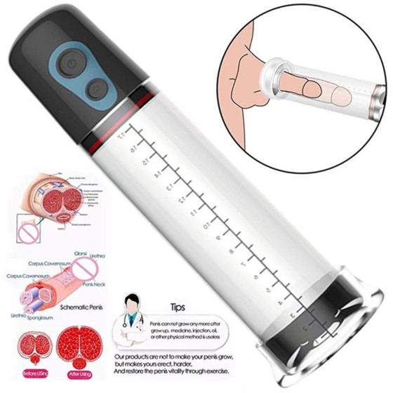 VIP21 Men's Penile Traction Device Massage Kit with Suction Pump Growth Penile Tool Men's Vacuum Growth Men's Tool Pump