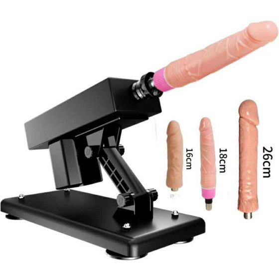 VIP53 Female fully automatic masturbator with vibrator and simulated penis