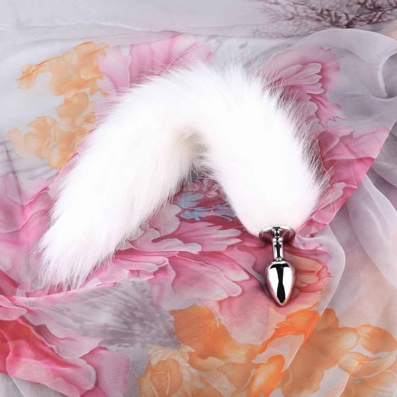 VIP11 Fox tail anal plug sex toys anal artificial hair metal anal plug g-spot masturbation alternative female props